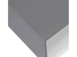 Mesa de café de madeira VCM Sofatic Sala de estar Mesa de mesa lateral Mesa de café Maliso M (branco / antracite)