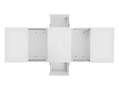Mesa de centro - 2 gavetas e 2 baús - em aglomerado - Branco