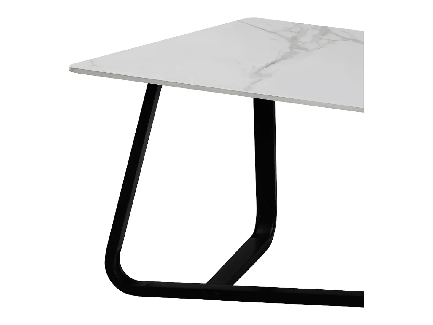 Mesa de centro - cerâmica - branco'ouro - SORAL