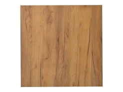 Mesa de centro 70×70×31,5 cm - com 3 gavetas - tampo quadrado - painel de partículas - branco + natural
