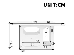 Mesa de centro 97×45×43,5 cm - com compartimento de armazenamento aberto - com 1 gaveta - branco