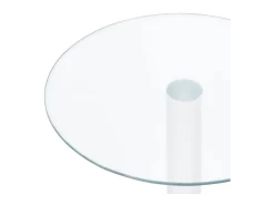 Mesa de centro 40 cm vidro temperado transparente PT993653