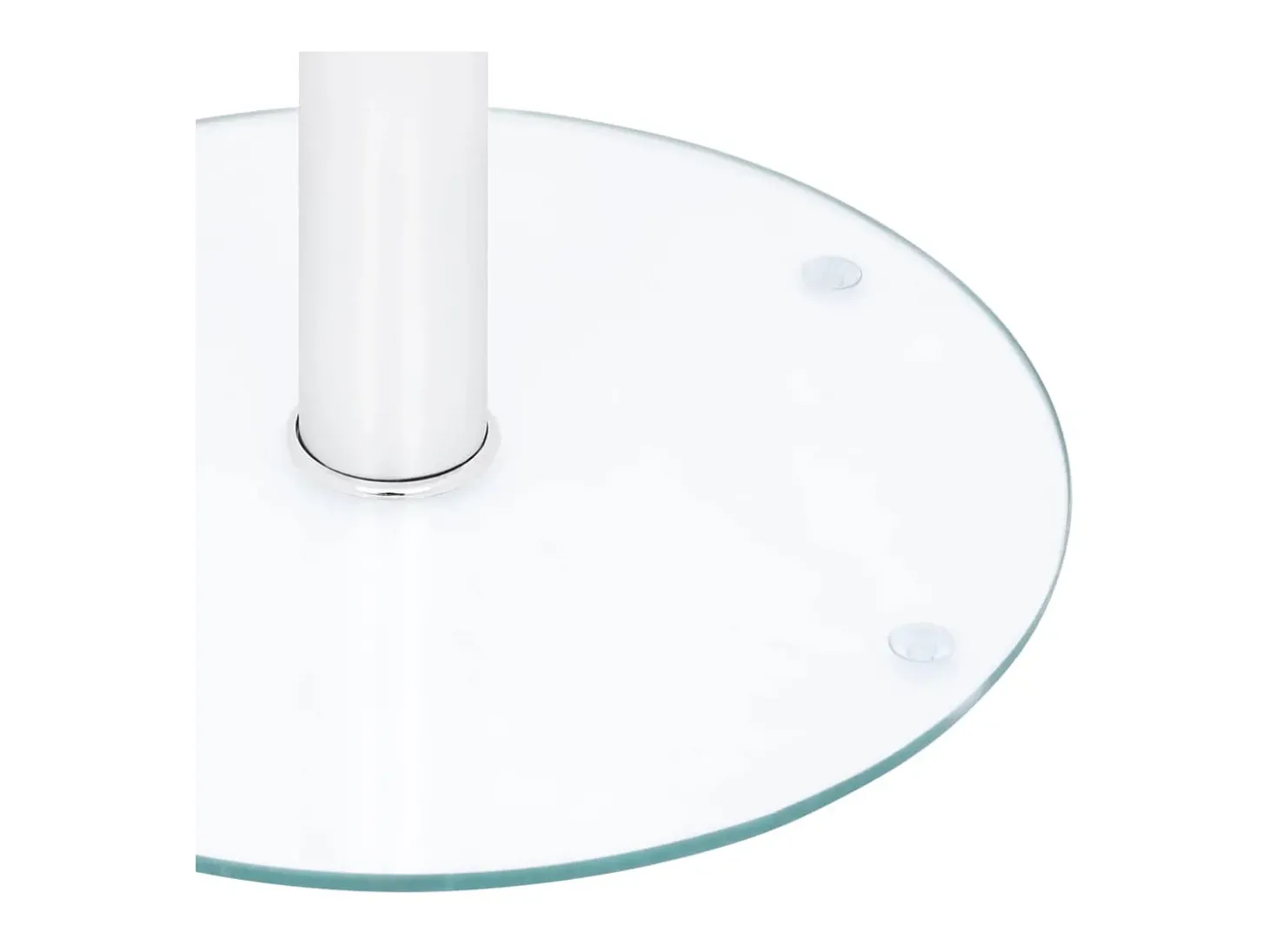 Mesa de centro 40 cm vidro temperado transparente PT993653