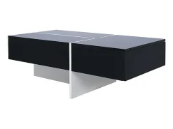 Mesa de centro - com sistema de iluminação LED controlado por aplicação - Preto