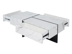 Mesa de centro - com sistema de iluminação LED controlado por aplicação - Branca