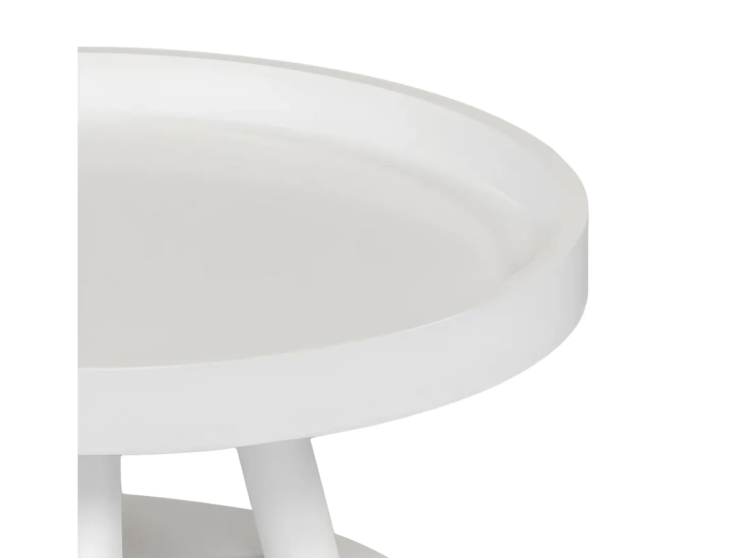 Mesa de centro - MDF - branca - MAKI