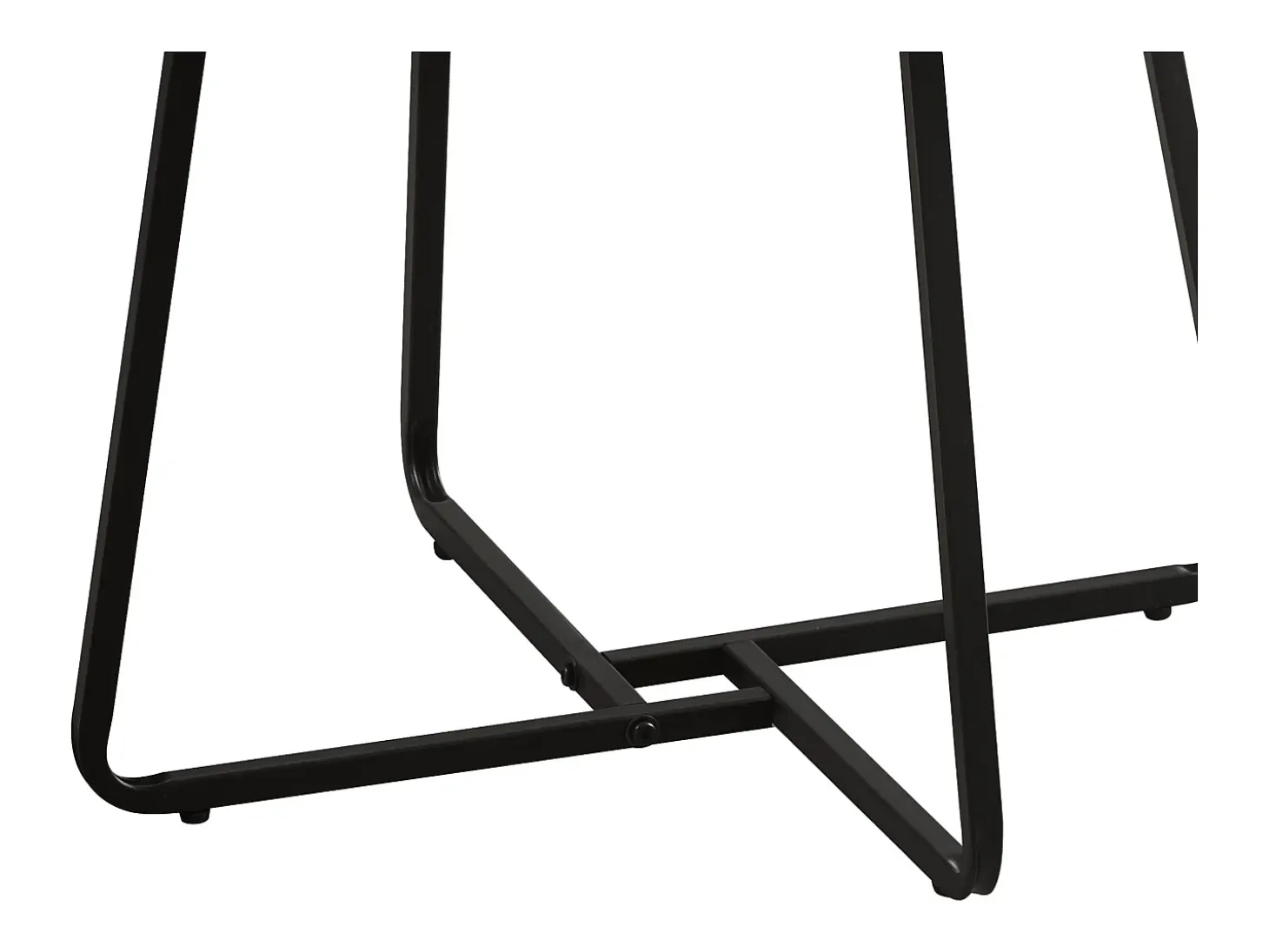 Mesa de centro - MDF e metal - castanho escuro - LIMO