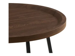 Mesa de centro - MDF e metal - castanho escuro - LIMO