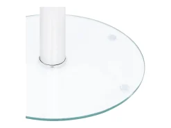 Mesa de centro | Mesa de apoio 40 cm vidro temperado transparente