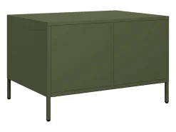 Mesa de centro | Mesa de apoio 68.5x50x43.5 cm aço laminado a frio verde-azeitona