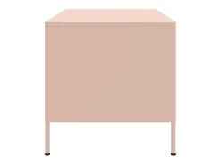 Mesa de centro | Mesa de apoio 68x50x50.5 cm aço rosa