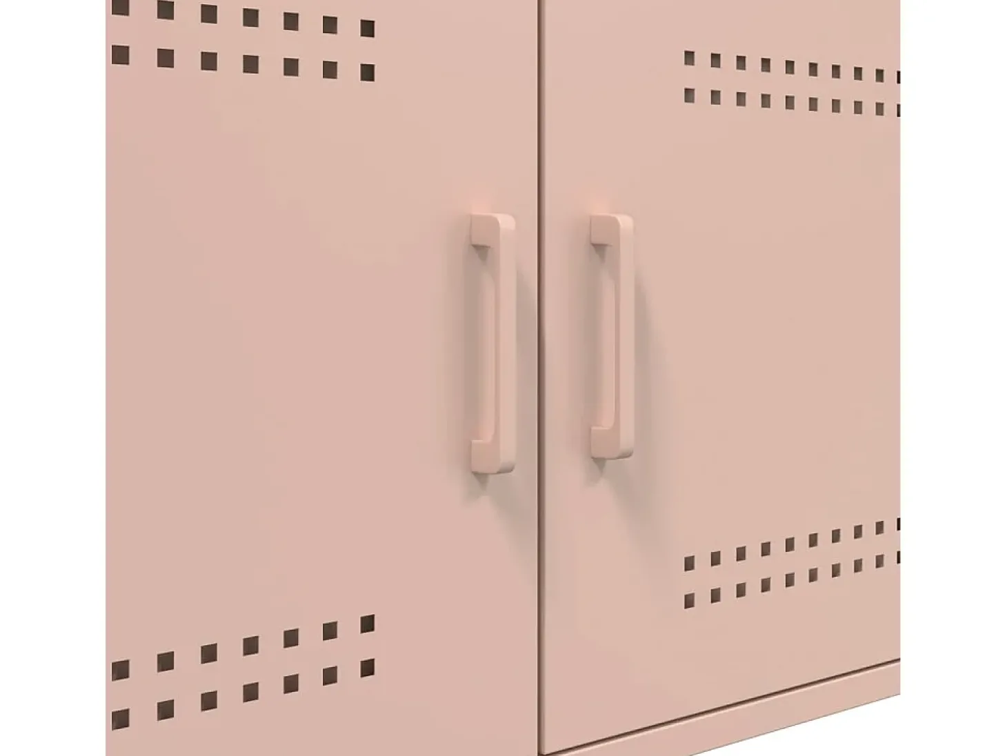 Mesa de centro | Mesa de apoio 68x50x50.5 cm aço rosa