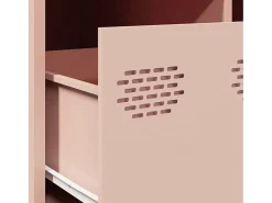 Mesa de centro | Mesa de apoio 101.5x50x43.5 cm aço laminado a frio rosa