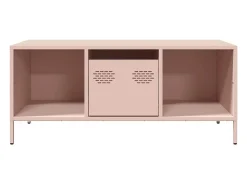 Mesa de centro | Mesa de apoio 101.5x50x43.5 cm aço laminado a frio rosa