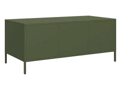 Mesa de centro | Mesa de apoio 101.5x50x43.5 cm aço laminado a frio verde-azeitona