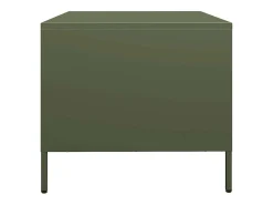 Mesa de centro | Mesa de apoio 101.5x50x43.5 cm aço laminado a frio verde-azeitona