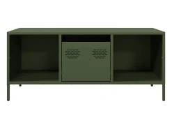 Mesa de centro | Mesa de apoio 101.5x50x43.5 cm aço laminado a frio verde-azeitona