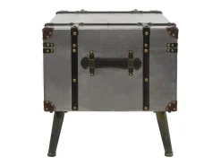 Mesa de centro | Mesa de apoio em MDF e alumínio 102x51x47.5 cm