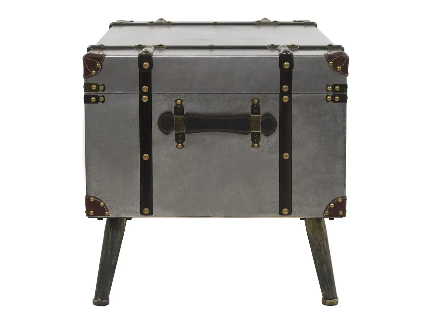 Mesa de centro | Mesa de apoio em MDF e alumínio 102x51x47.5 cm