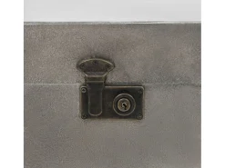 Mesa de centro | Mesa de apoio em MDF e alumínio 102x51x47.5 cm