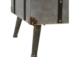 Mesa de centro | Mesa de apoio em MDF e alumínio 102x51x47.5 cm