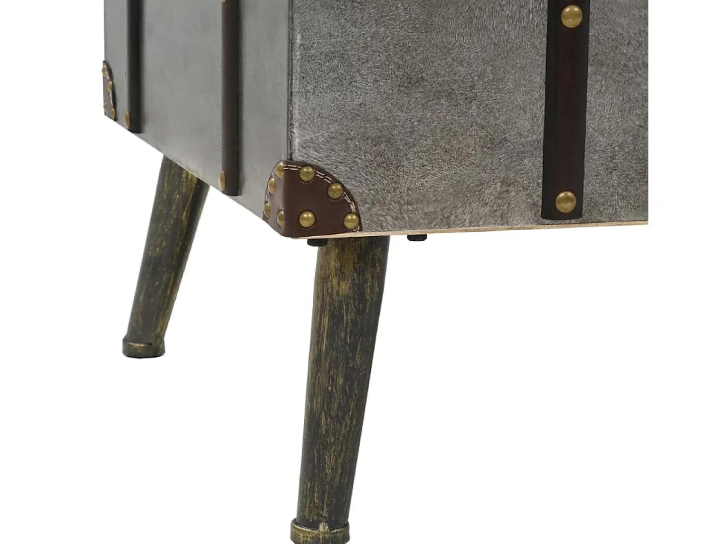 Mesa de centro | Mesa de apoio em MDF e alumínio 102x51x47.5 cm
