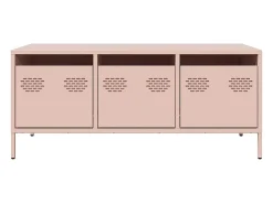 Mesa de centro | Mesa de apoio 101.5x50x43.5 cm aço laminado a frio rosa