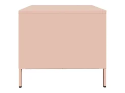 Mesa de centro | Mesa de apoio 101.5x50x43.5 cm aço laminado a frio rosa