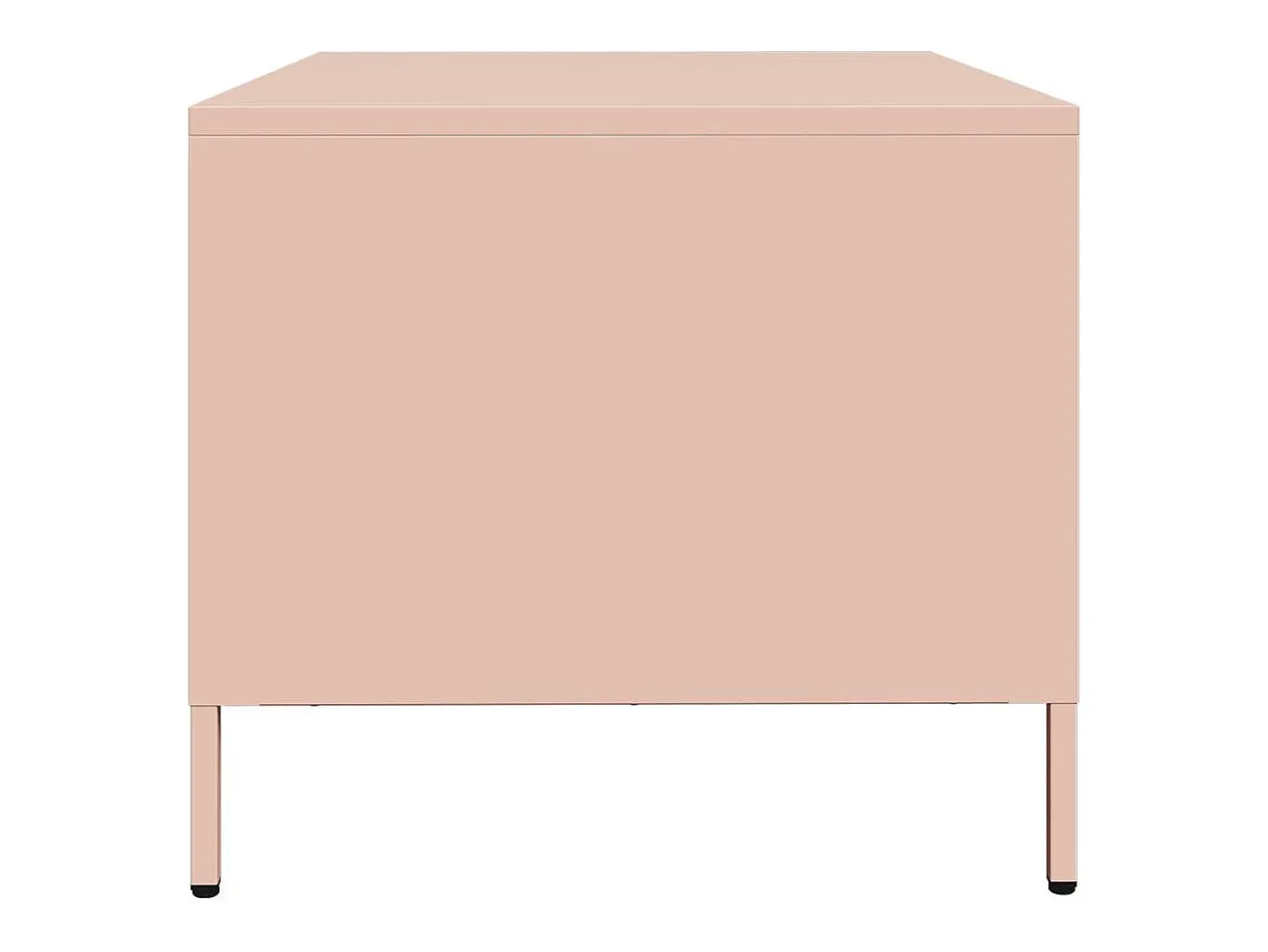 Mesa de centro | Mesa de apoio 101.5x50x43.5 cm aço laminado a frio rosa