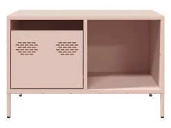 Mesa de centro | Mesa de apoio 68.5x50x43.5 cm aço laminado a frio rosa