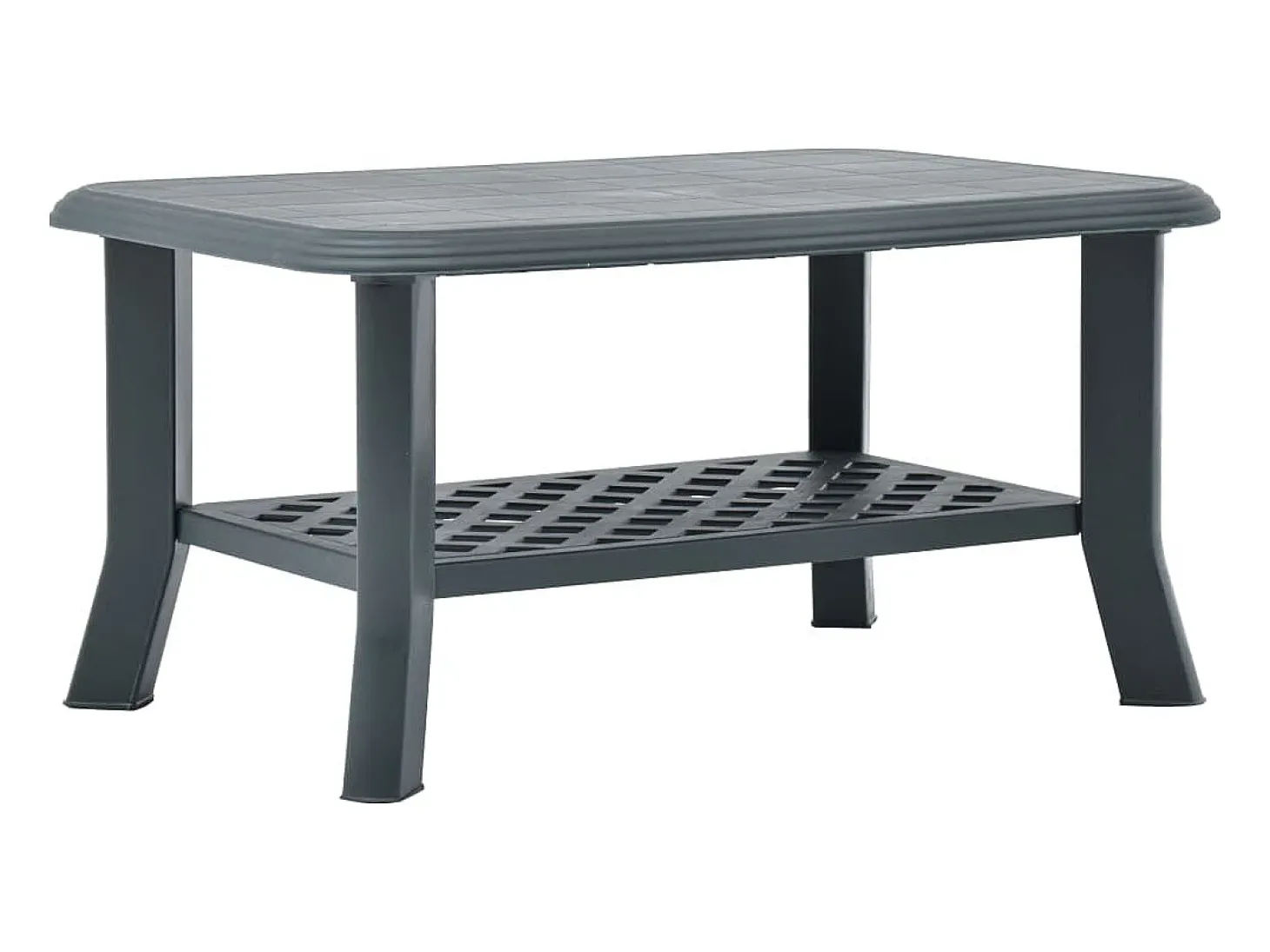 Mesa de centro | Mesa de apoio 90x60x46 cm plástico verde
