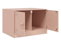 Mesa de centro | Mesa de apoio 67x50x44 cm aço rosa