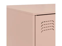 Mesa de centro | Mesa de apoio 67x50x44 cm aço rosa