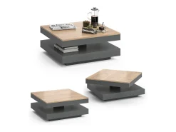 Mesa de centro antracite 70x70x34 elias