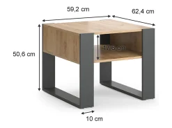 Mesa de centro antracite 59.2x50.6x62.4