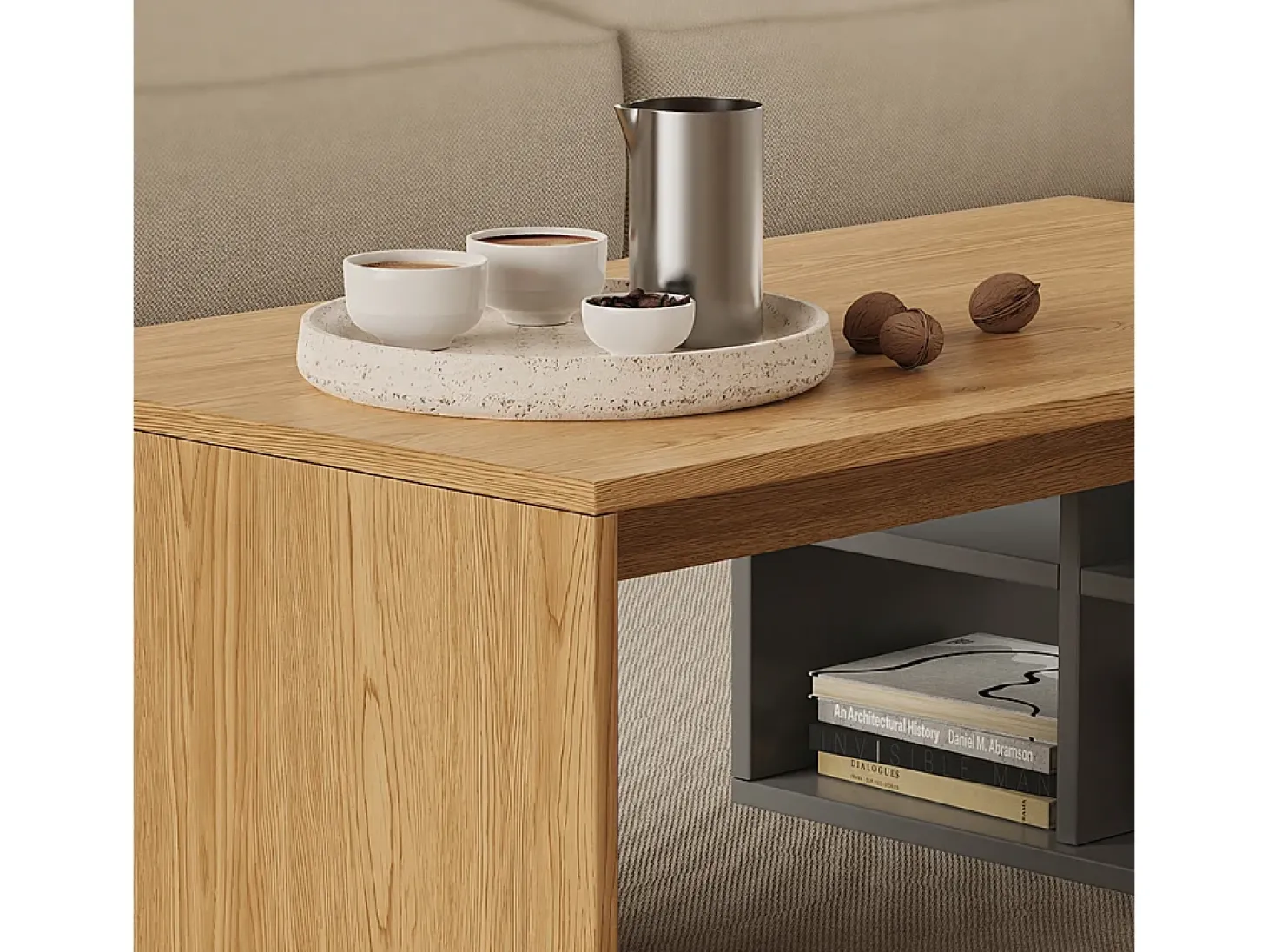 Mesa de centro antracite 90x50x33.6 kivo