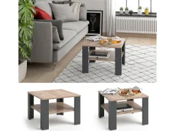 Mesa de centro antracite 60x60x42 homer