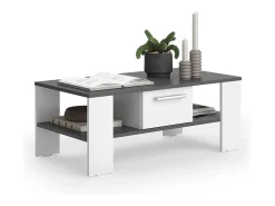Mesa de centro antracite/branco 89.8x46.4x35.8 wilmut