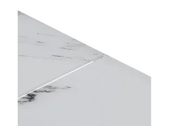 Mesa de centro aço inoxidável e vidro temperado prateado