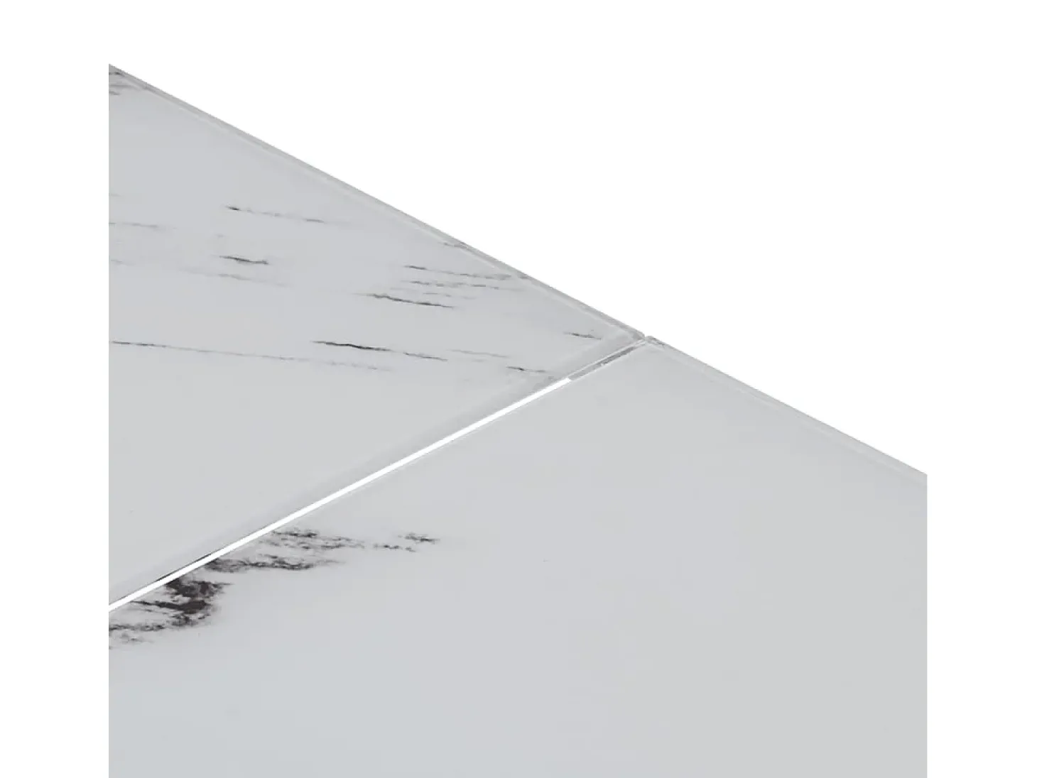 Mesa de centro aço inoxidável e vidro temperado prateado