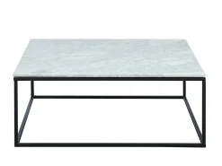 Mesa de centro ARETHA de Pascal Morabito - Mármore e metal - Branco e preto