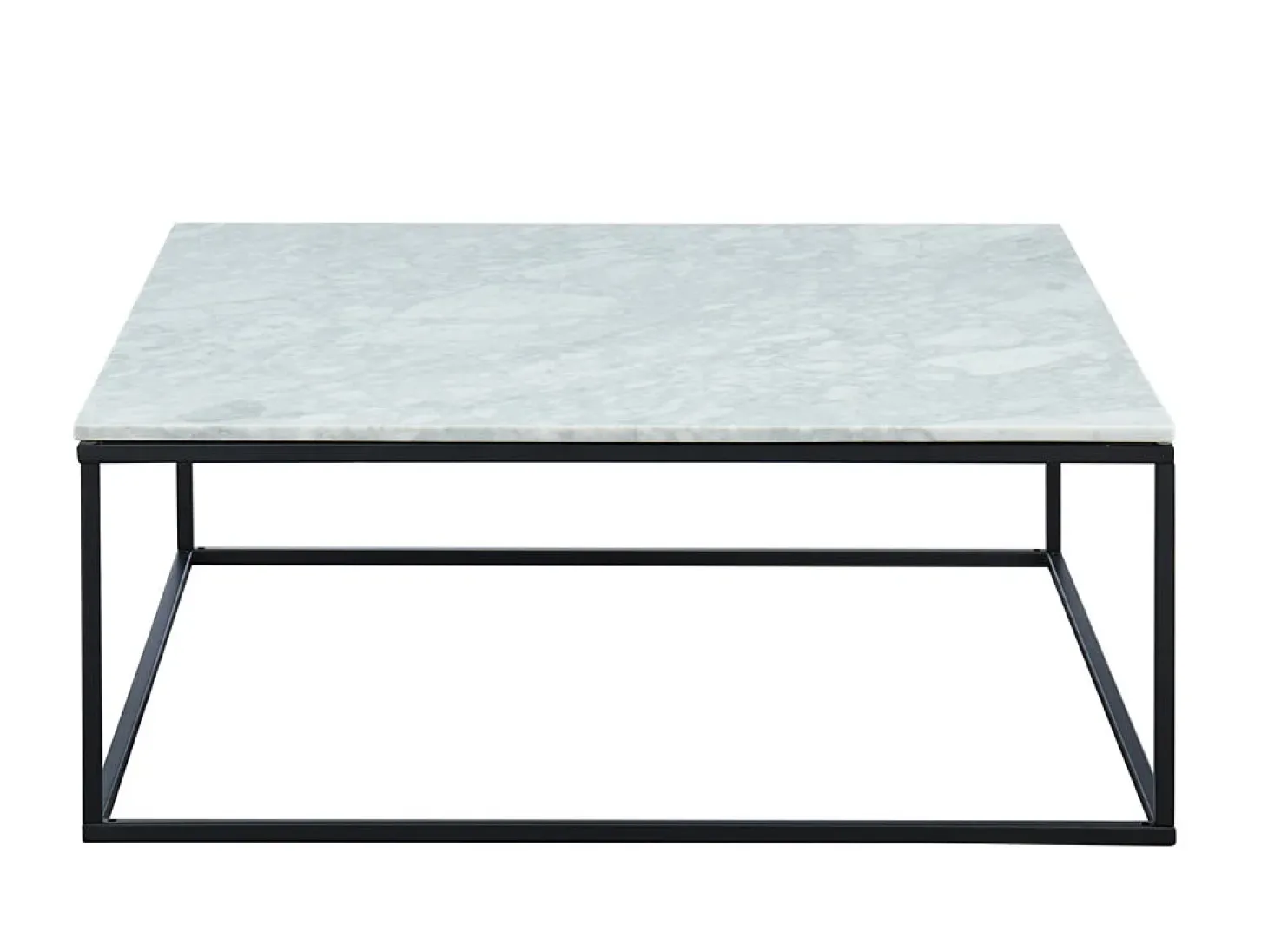 Mesa de centro ARETHA de Pascal Morabito - Mármore e metal - Branco e preto