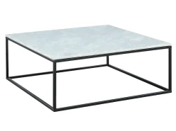Mesa de centro ARETHA de Pascal Morabito - Mármore e metal - Branco e preto