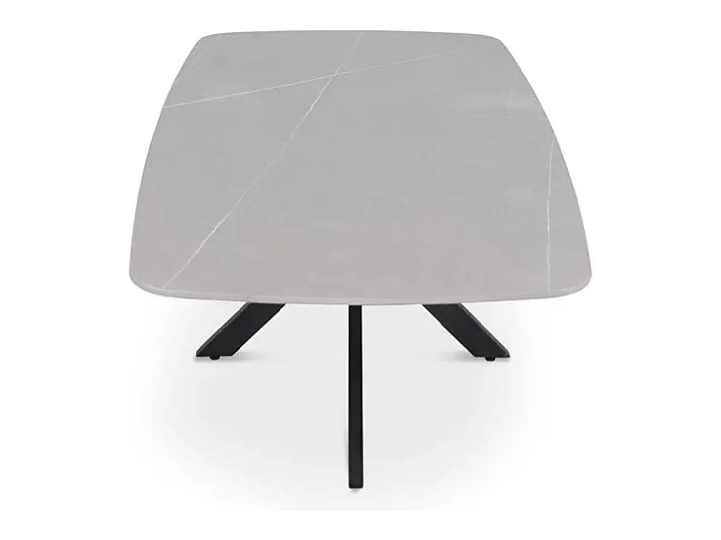 Mesa de Centro ARVENA – Mesa de Centro Retangular 130x70 cm – Pedra Cinza & Metal – Design Contemporâneo e Refinado
