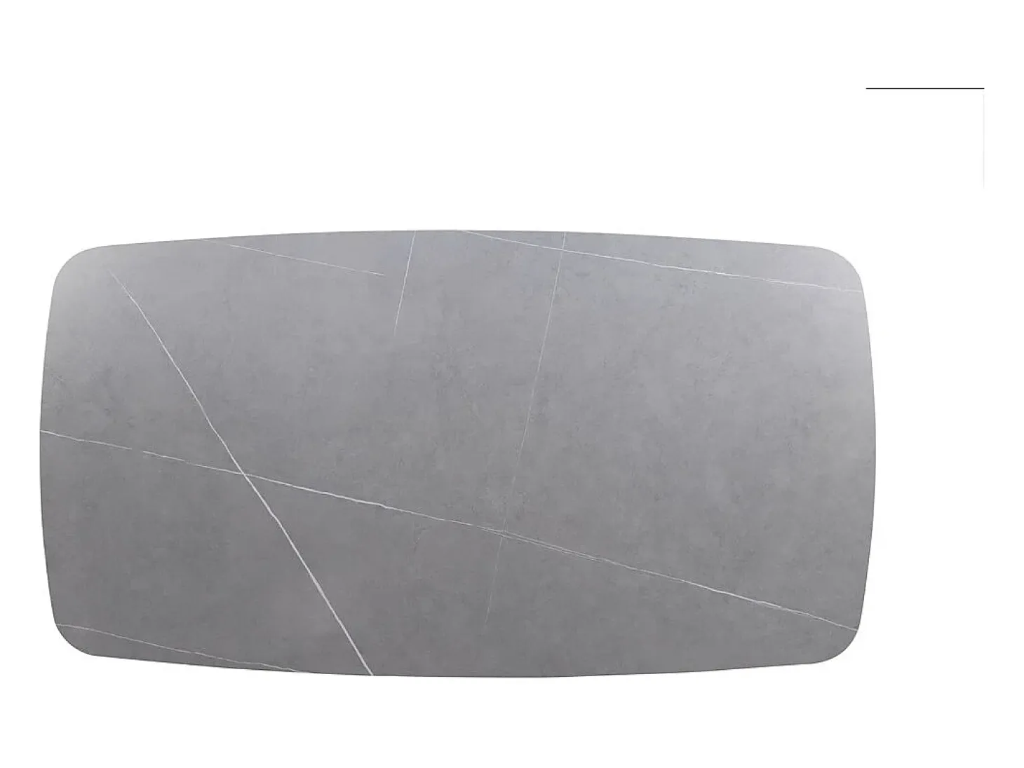 Mesa de Centro ARVENA – Mesa de Centro Retangular 130x70 cm – Pedra Cinza & Metal – Design Contemporâneo e Refinado
