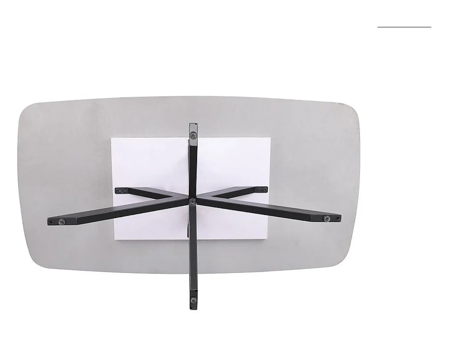 Mesa de Centro ARVENA – Mesa de Centro Retangular 130x70 cm – Pedra Cinza & Metal – Design Contemporâneo e Refinado