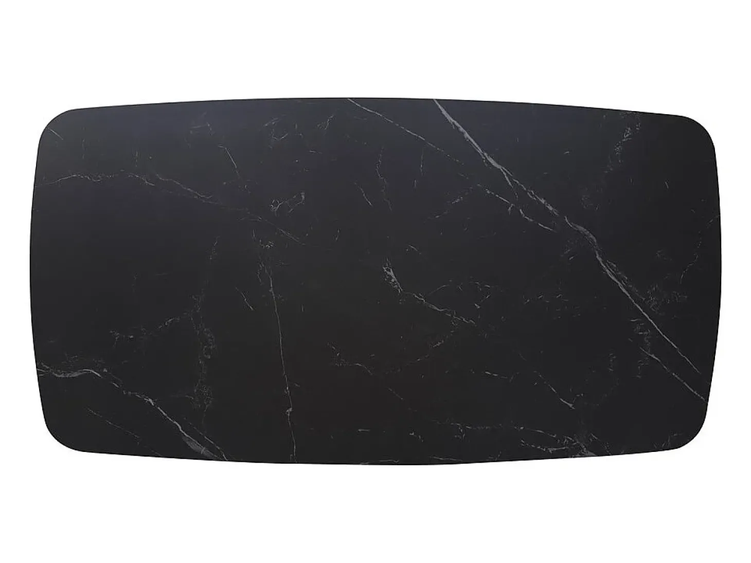 Mesa de Centro ARVENA – Mesa de Centro Retangular 130x70 cm – Pedra Preta & Metal – Design Elegante e Contemporâneo