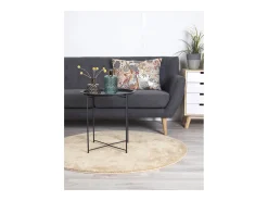 Mesa de Centro Bastia, Preto, 47x47x50 cm, Kendra Home