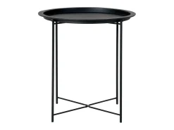 Mesa de Centro Bastia, Preto, 47x47x50 cm, Kendra Home