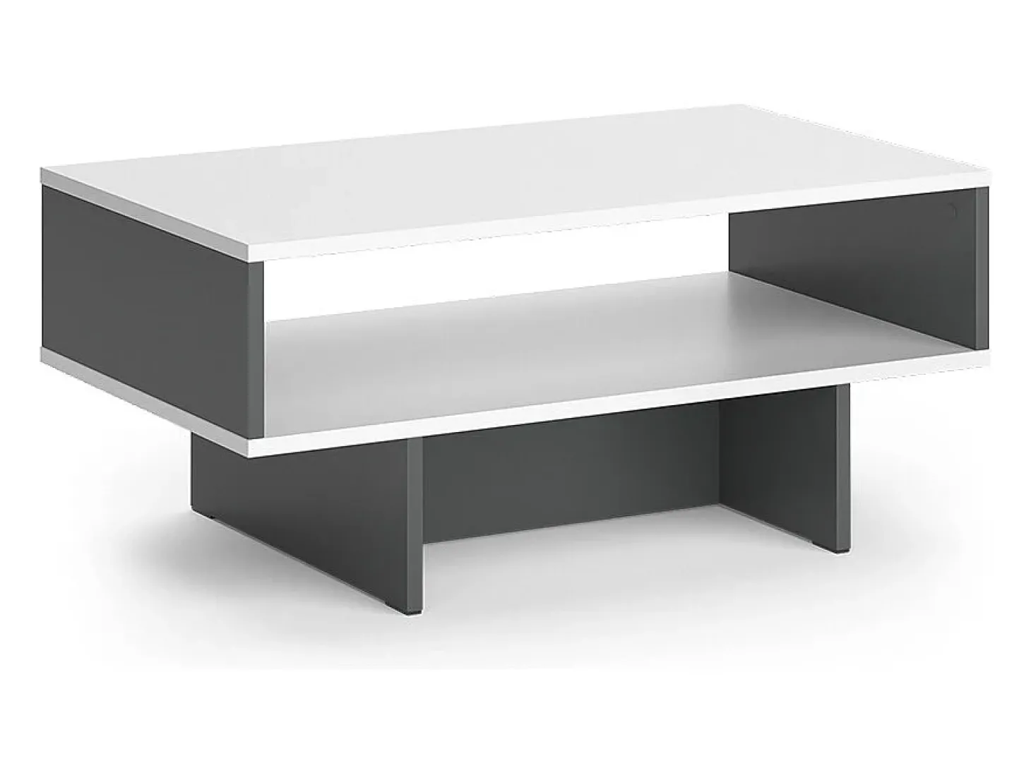 Mesa de centro branco/antracite 80x46.2x35.4 josef